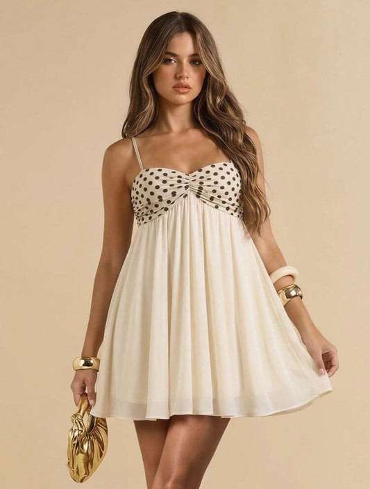 Vestido Lunares – Escote Corazón