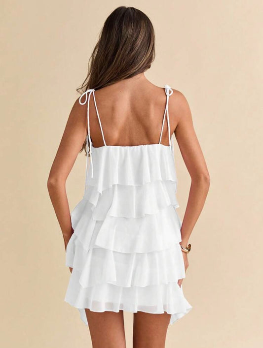 Vestido Betty – Gasa Volante de Loto