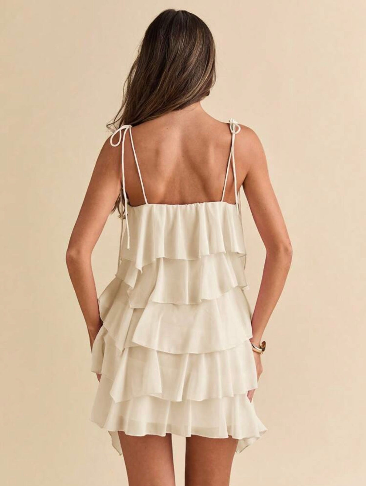 Vestido Betty – Gasa Volante de Loto
