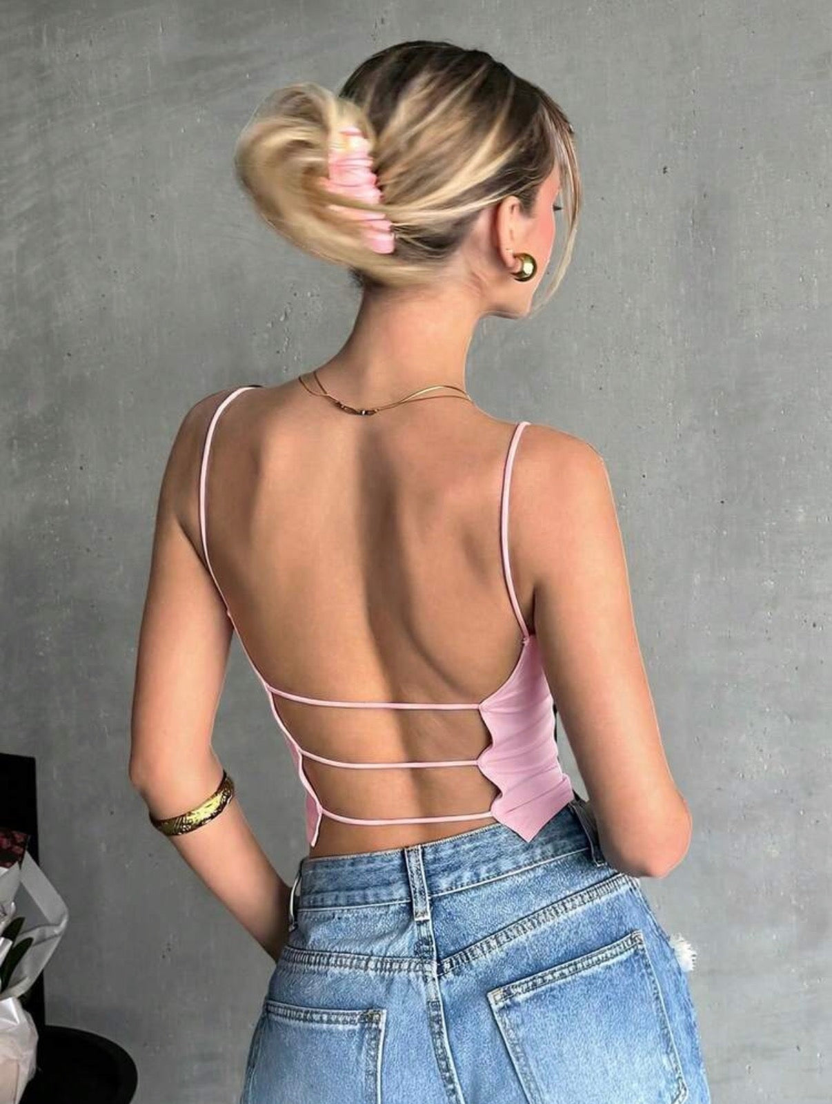 Sitges – Top Cuello Alto Fruncido