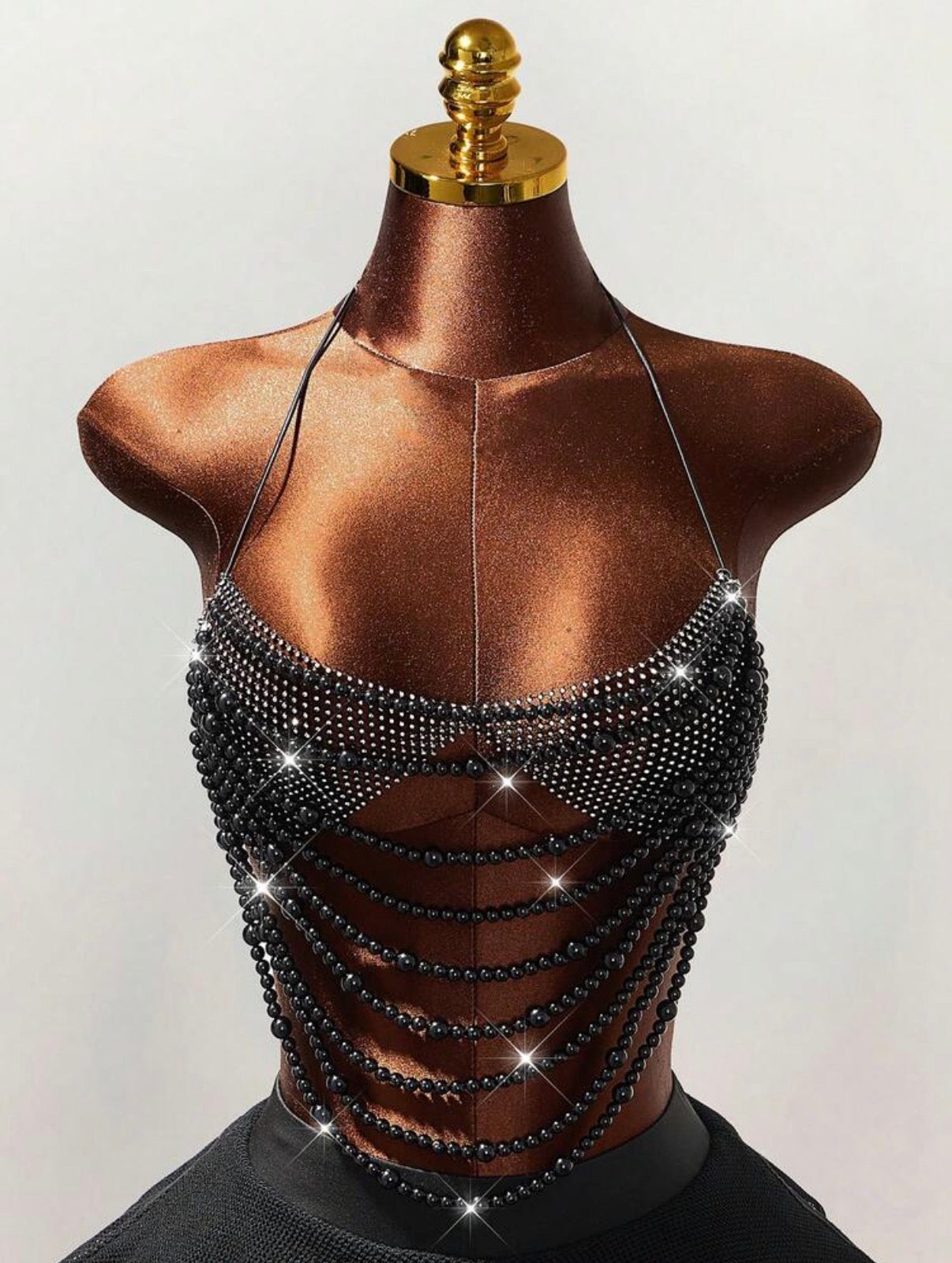 Zafiro – Top Halter con Pedrería