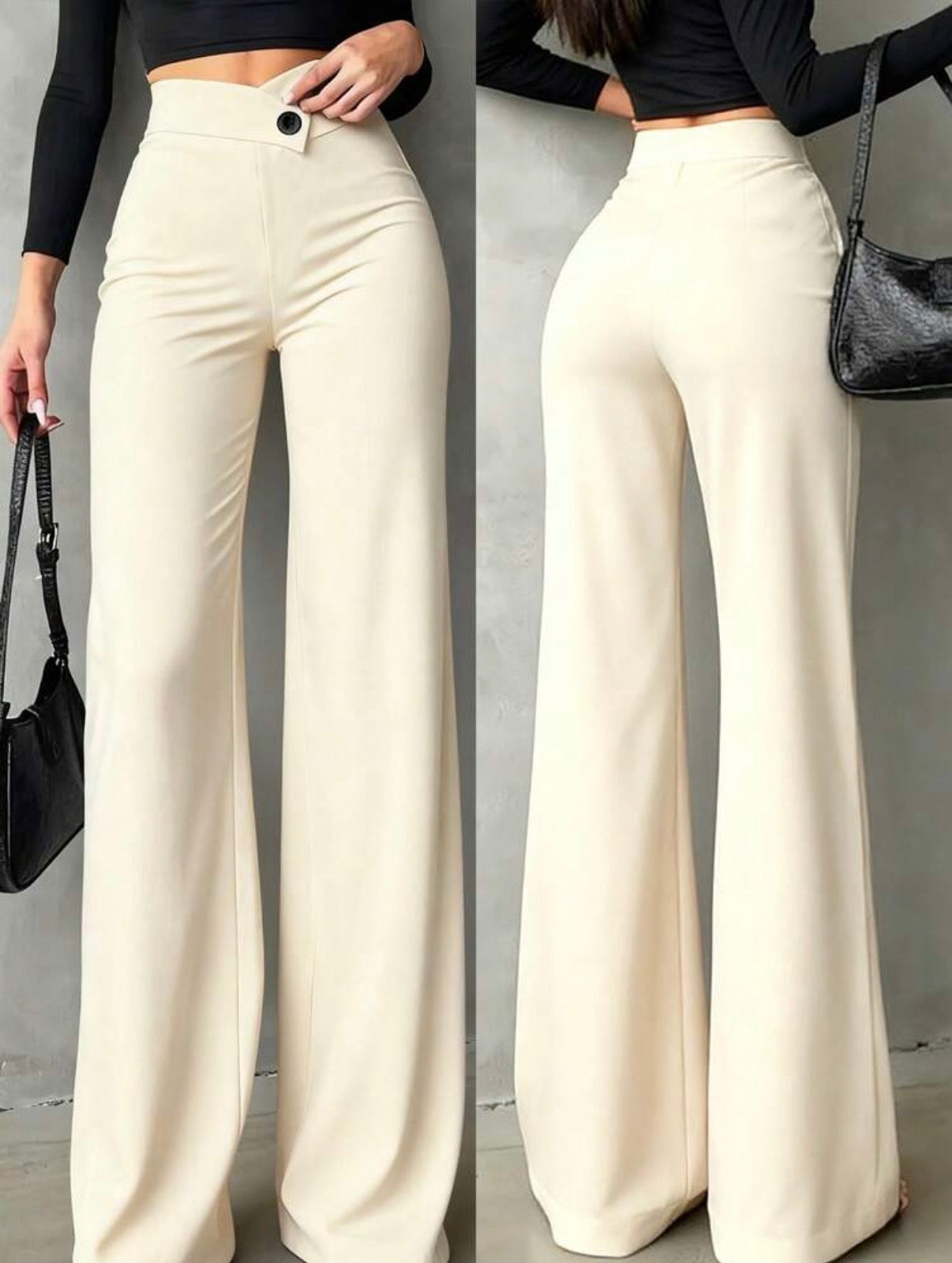 Turín – Pantalón Recto Cintura Asimétrica