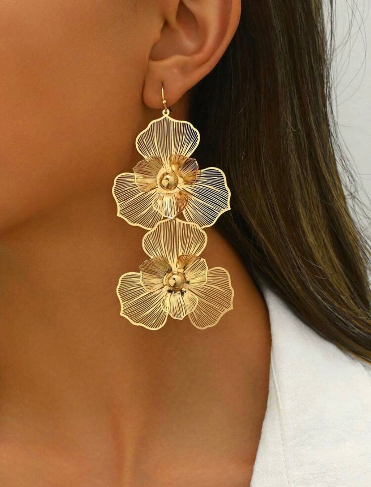 Mila – Pendientes Flor XL