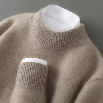 Bianca | Maglione Collo Alto Linea Pulita