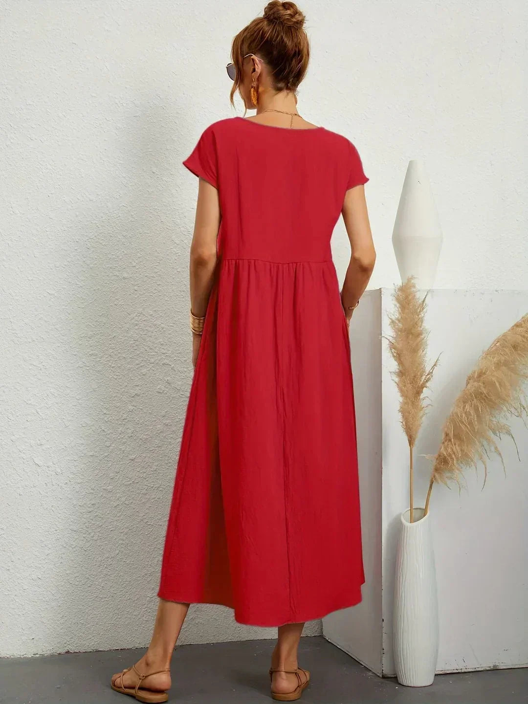 Gabrielle | Abito midi fluido dall'eleganza senza tempo