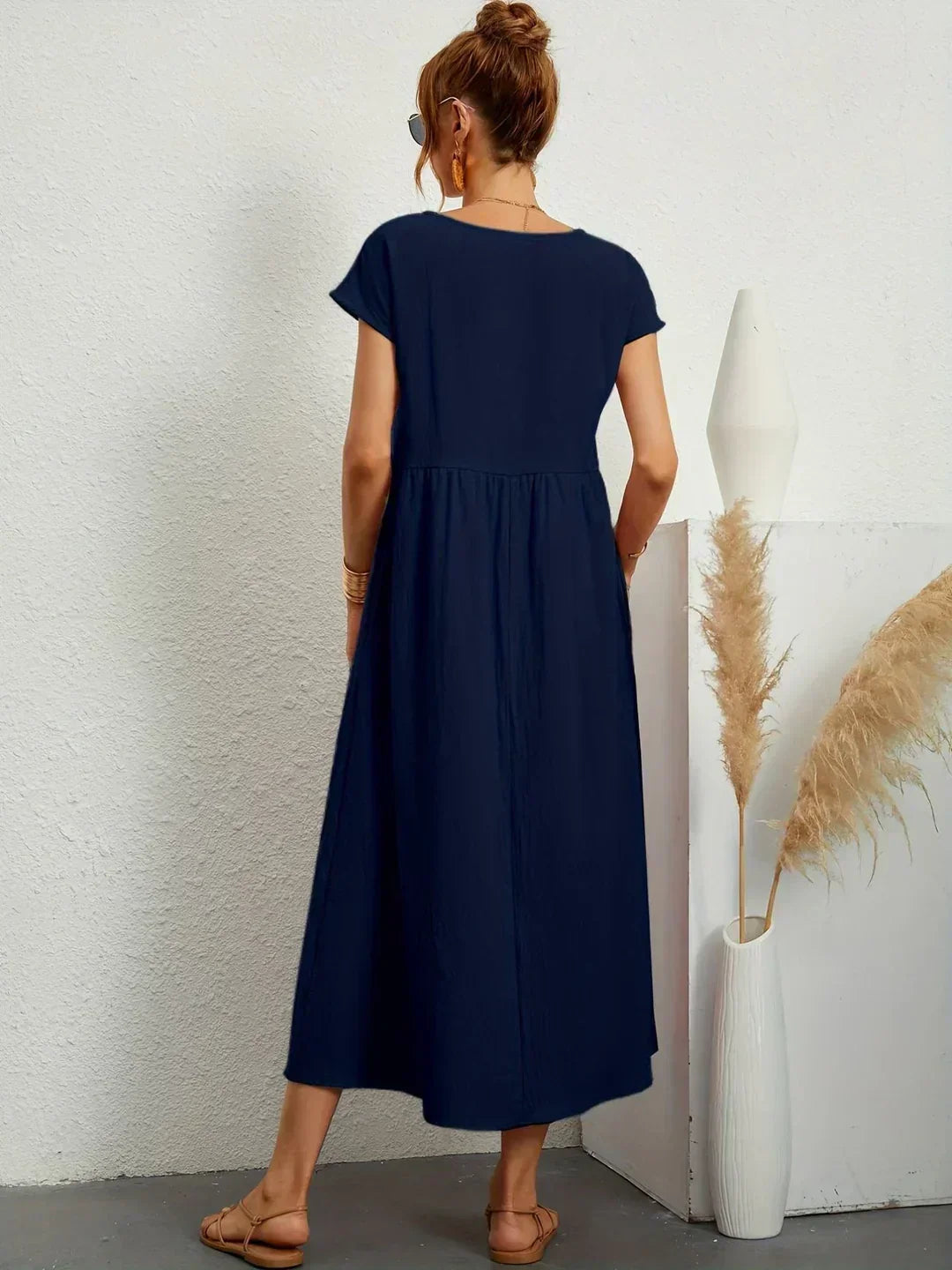 Gabrielle | Abito midi fluido dall'eleganza senza tempo