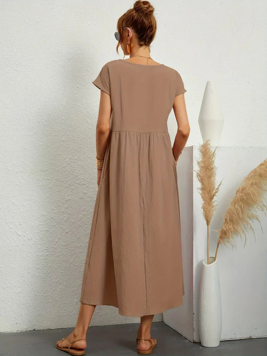 Gabrielle | Abito midi fluido dall'eleganza senza tempo