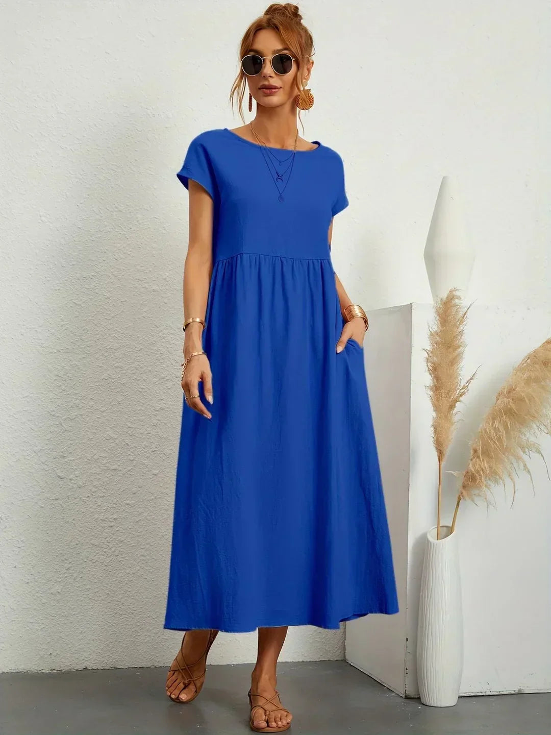 Gabrielle | Abito midi fluido dall'eleganza senza tempo