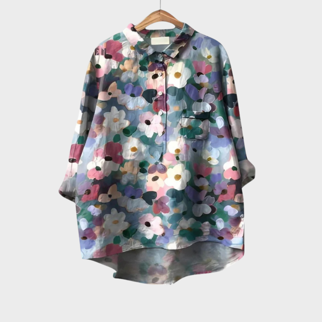 Elise | Elegante Blusa de Verano de Lino
