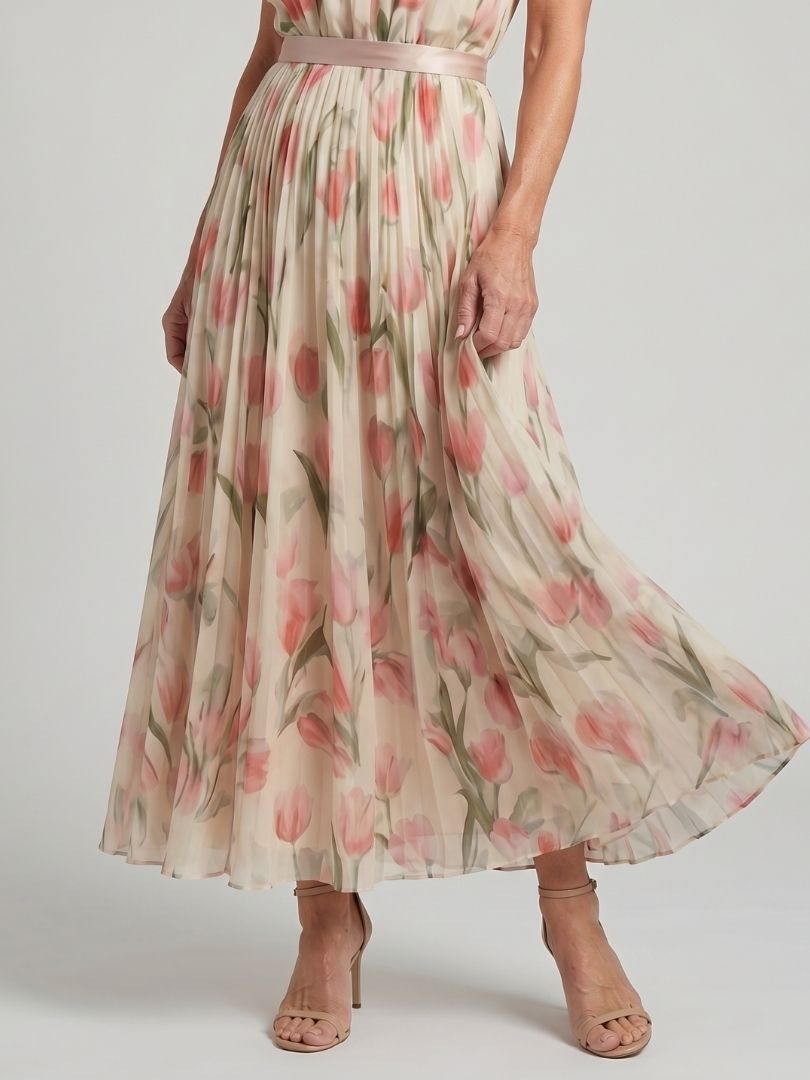 Aurelle | Abito Midi a Fiori