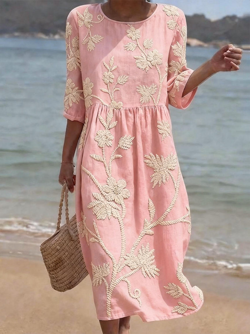 Azzurra | Abito Vintage Ricamato