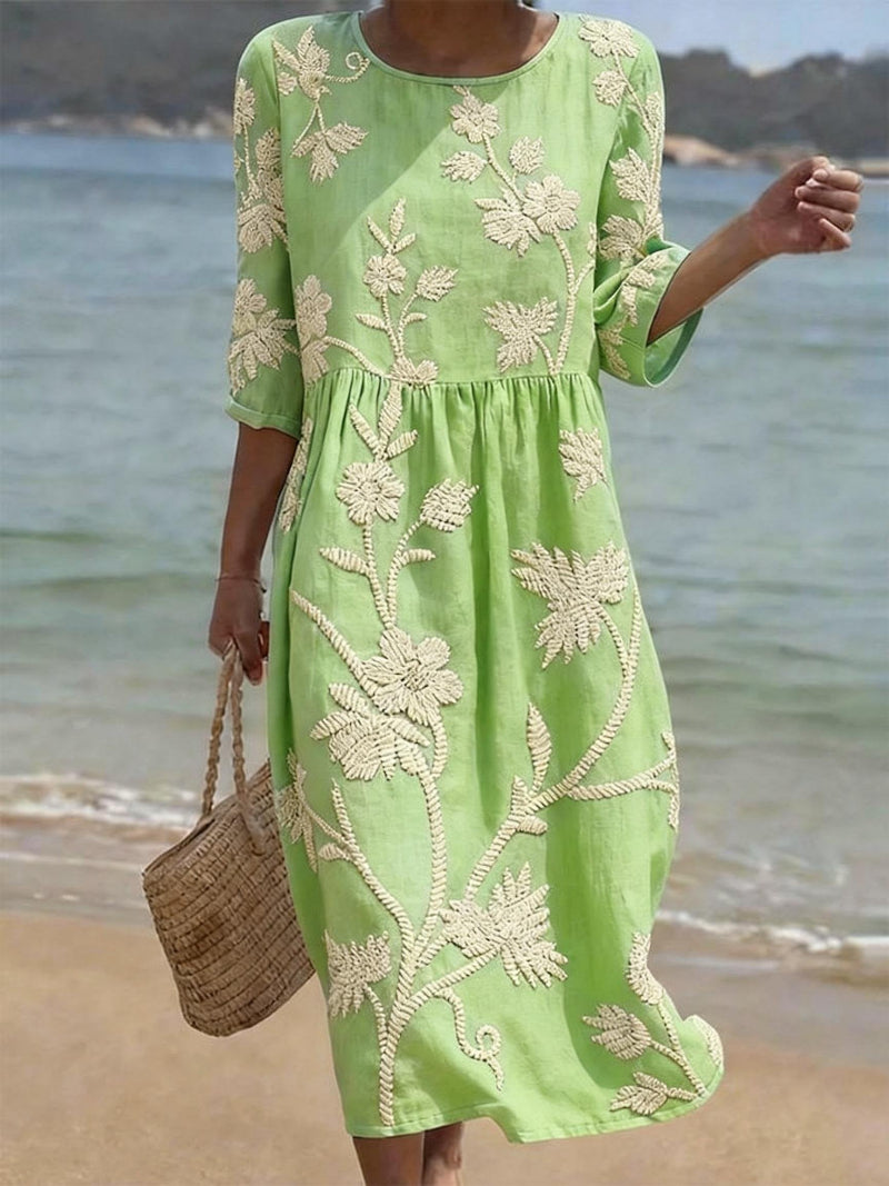 Azzurra | Abito Vintage Ricamato