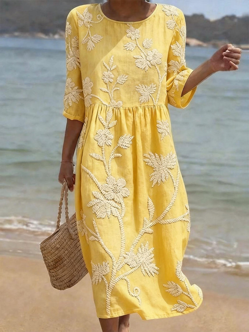 Azzurra | Abito Vintage Ricamato