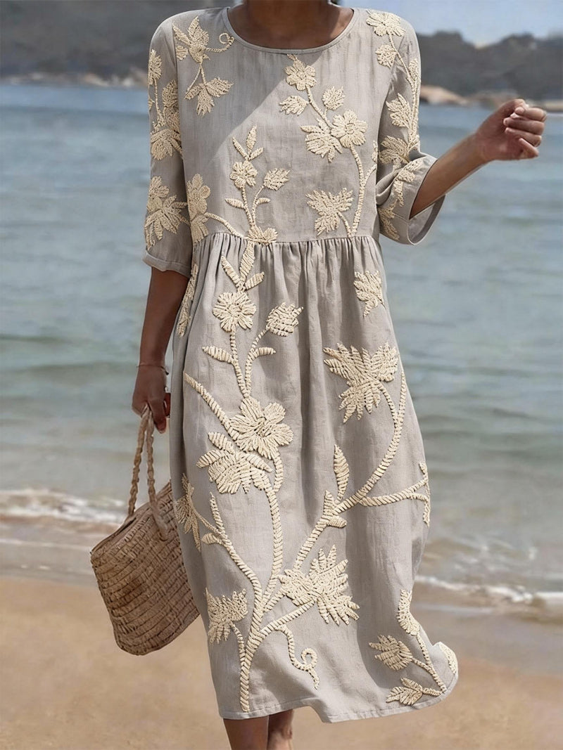 Azzurra | Abito Vintage Ricamato