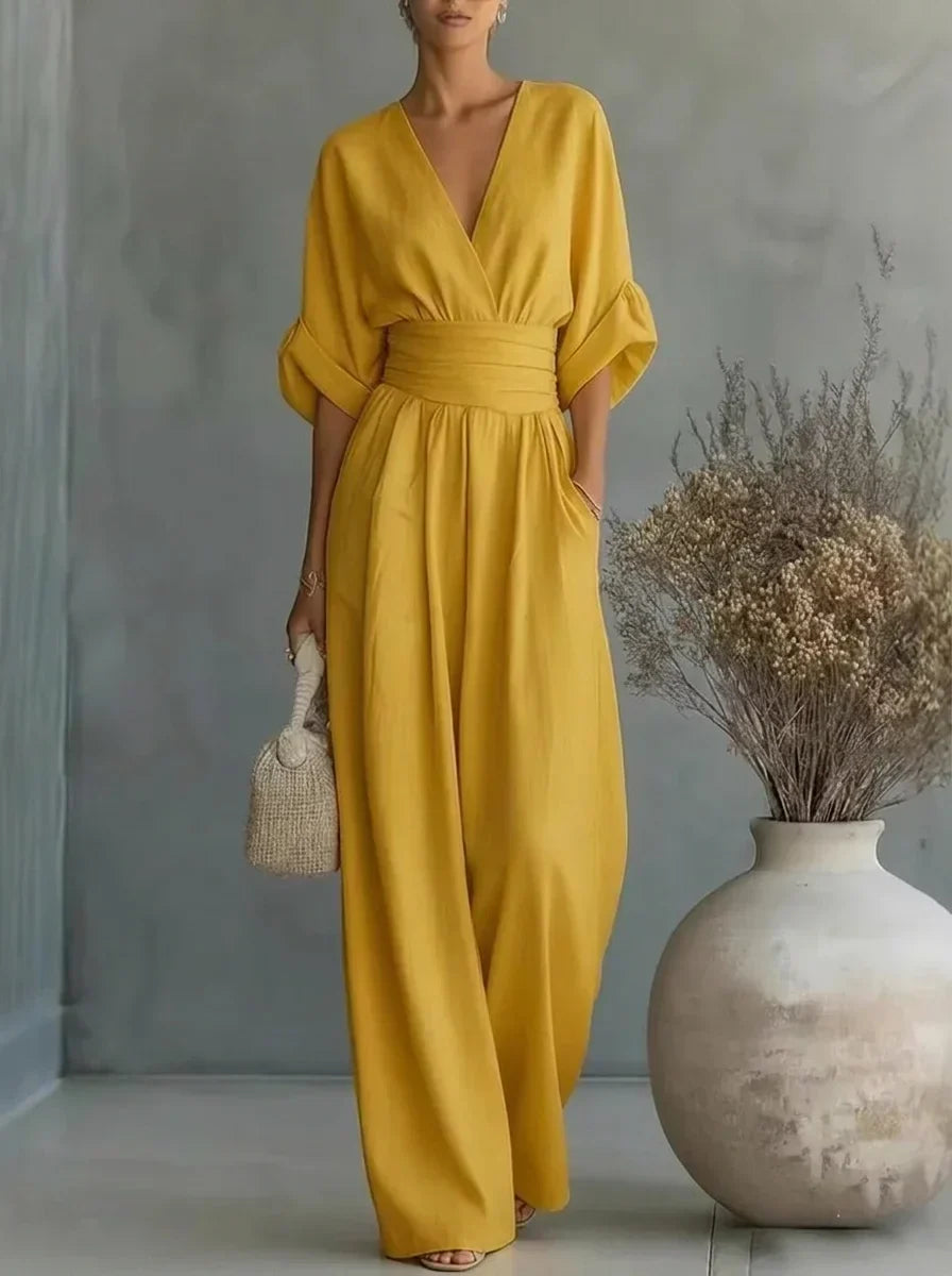 Leandra Mono Esencial con Escote en V