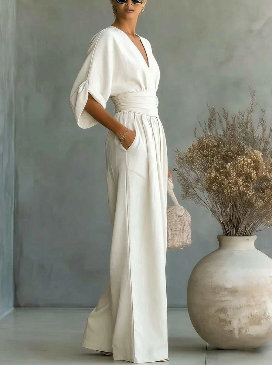 Leandra Mono Esencial con Escote en V