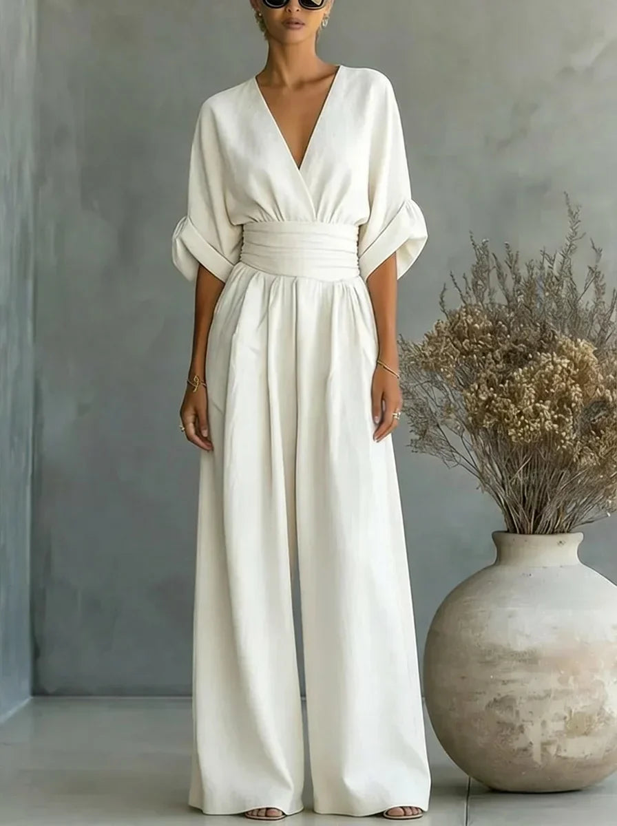 Leandra Mono Esencial con Escote en V