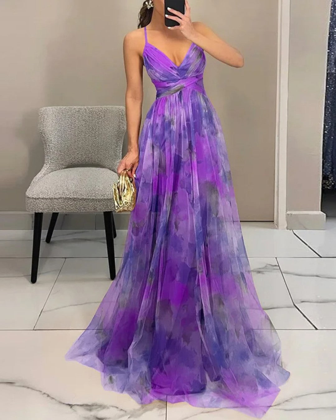Eloise | Incantevole Maxi-Abito con Stampa Floreale