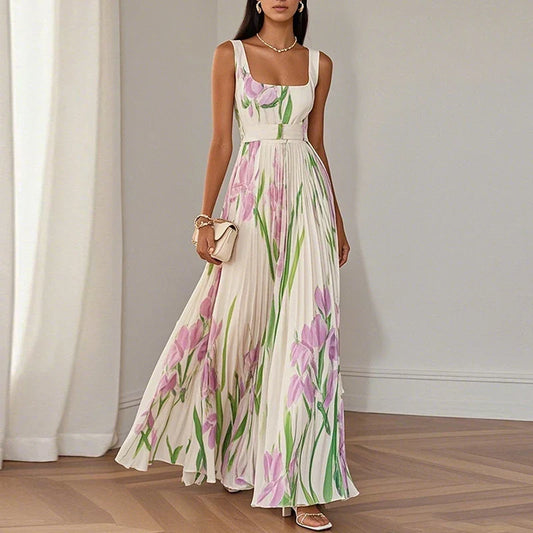 Emma | Abito Maxi A-Line Floreale