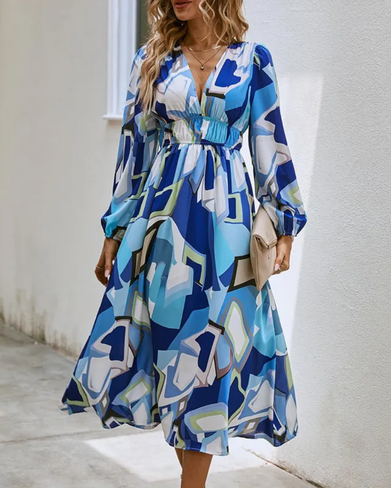 Celine | Abito Femminile con Motivo Floreale