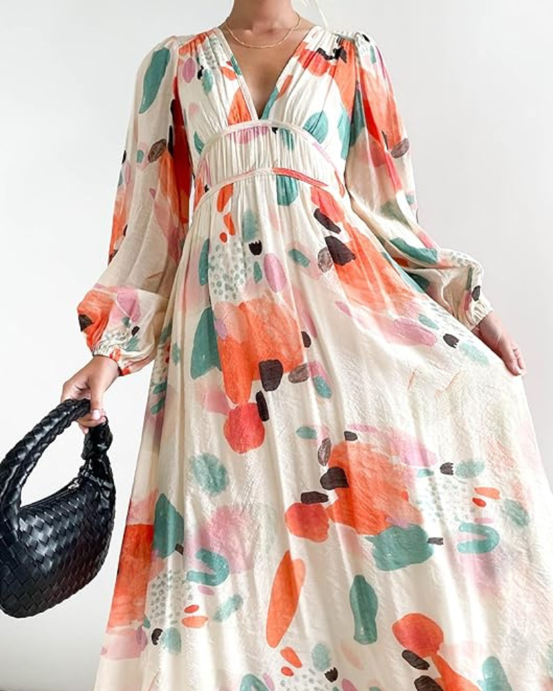 Celine | Abito Femminile con Motivo Floreale