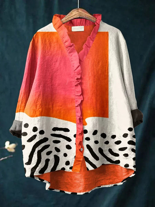 Melinda | Elegante Blusa de Verano de Lino