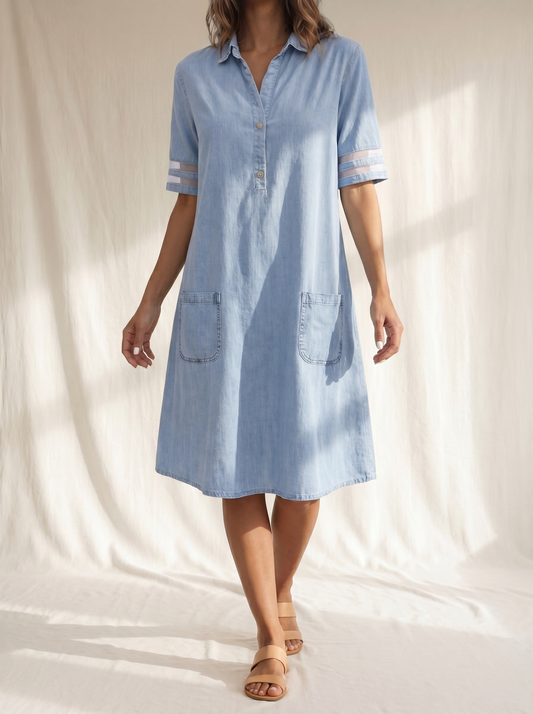Gemma | Abito in denim che valorizza la figura