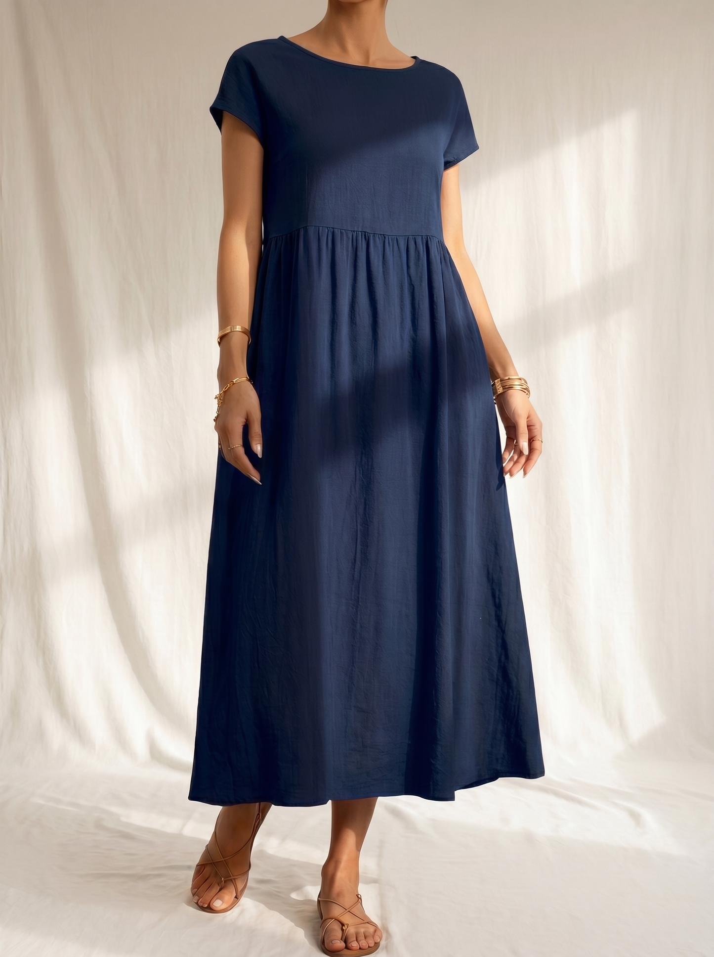 Gabrielle | Abito midi fluido dall'eleganza senza tempo