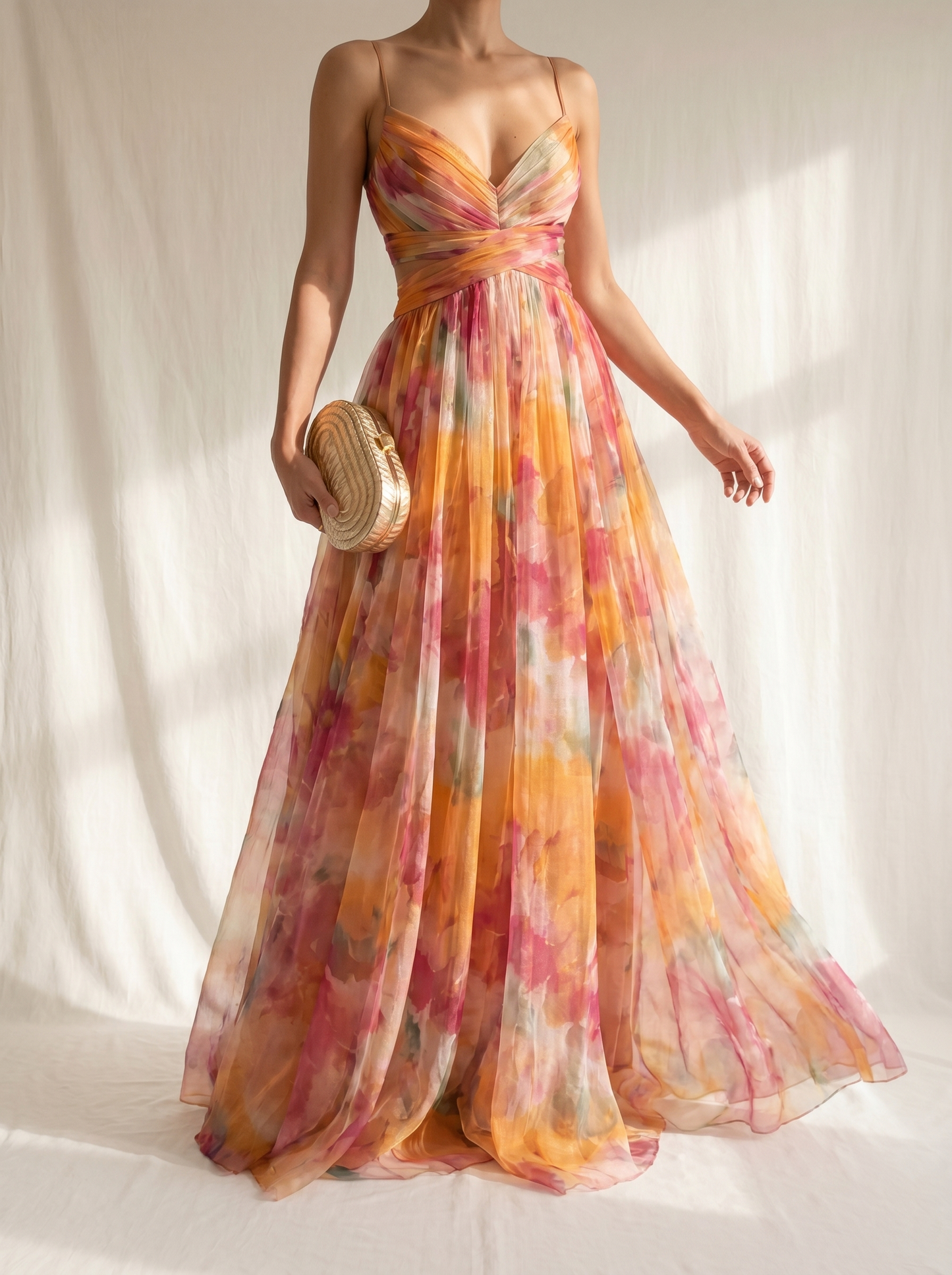 Arielle | Incantevole Maxi-Abito con Stampa Floreale