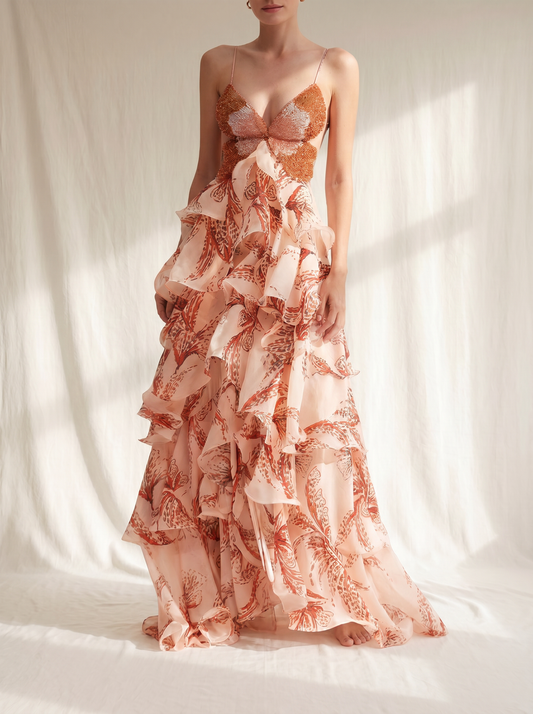 Medina | Abito Maxi Papillon Signature