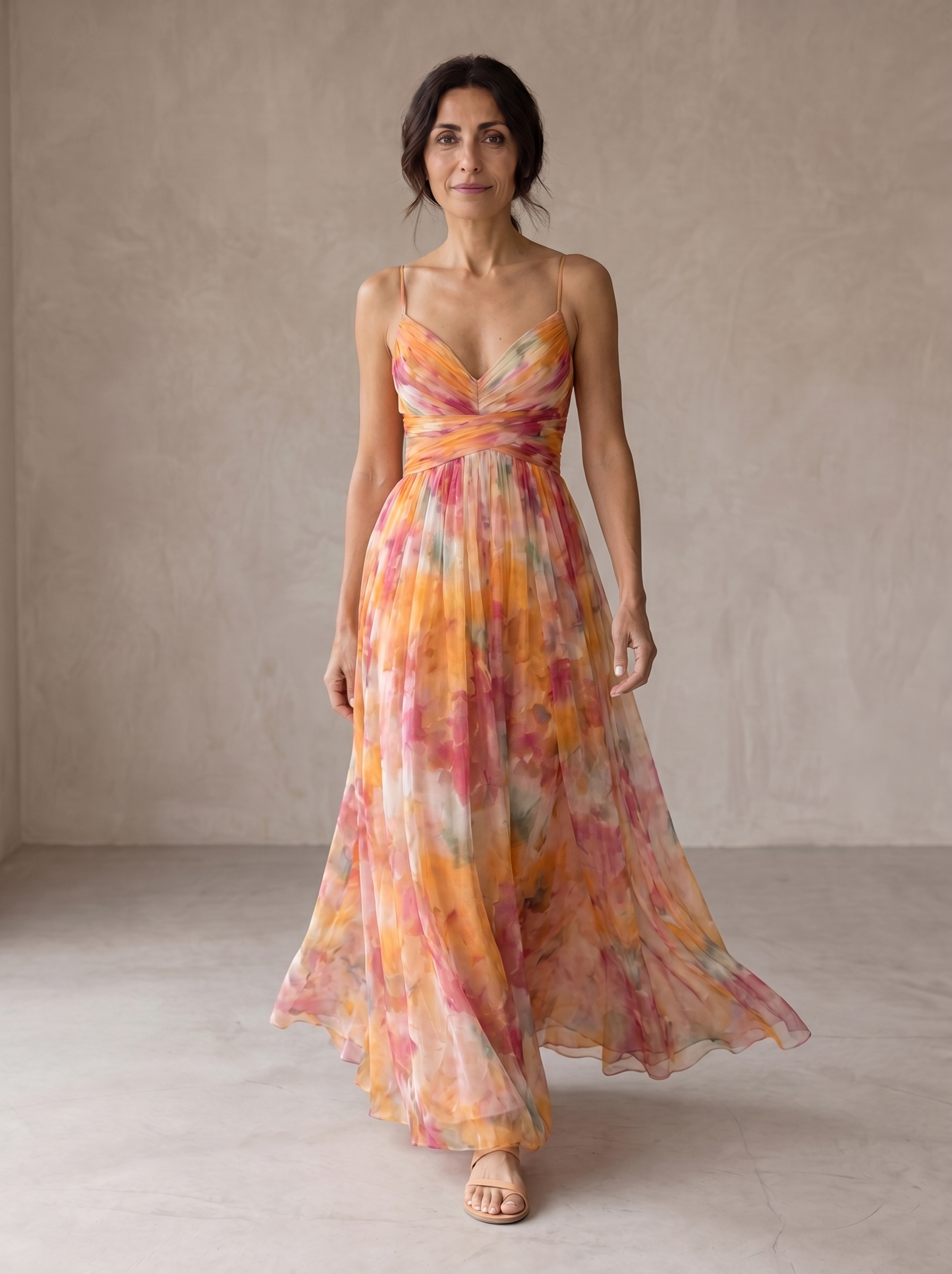Arielle | Incantevole Maxi-Abito con Stampa Floreale