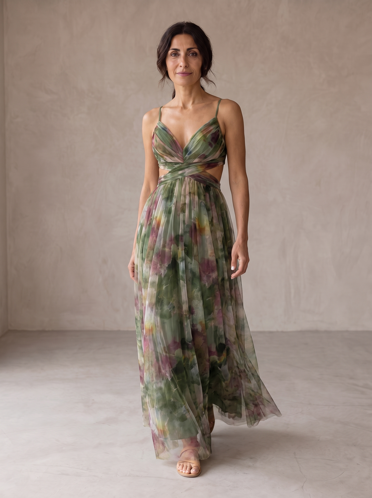 Greta | Incantevole Maxi-Abito con Stampa Floreale