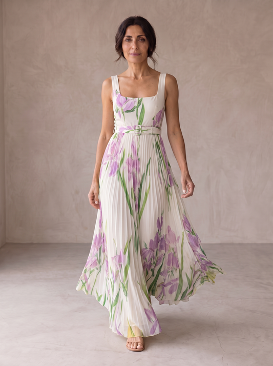 Emma | Abito Maxi A-Line Floreale