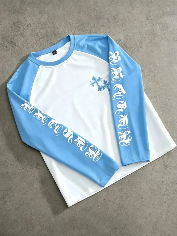 Aspen – Camiseta Raglán Bicolor Manga Larga