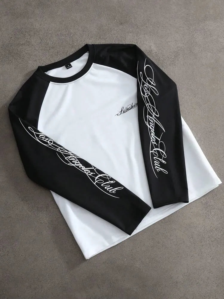 Lyon – Camiseta Raglán Bicolor Holgada