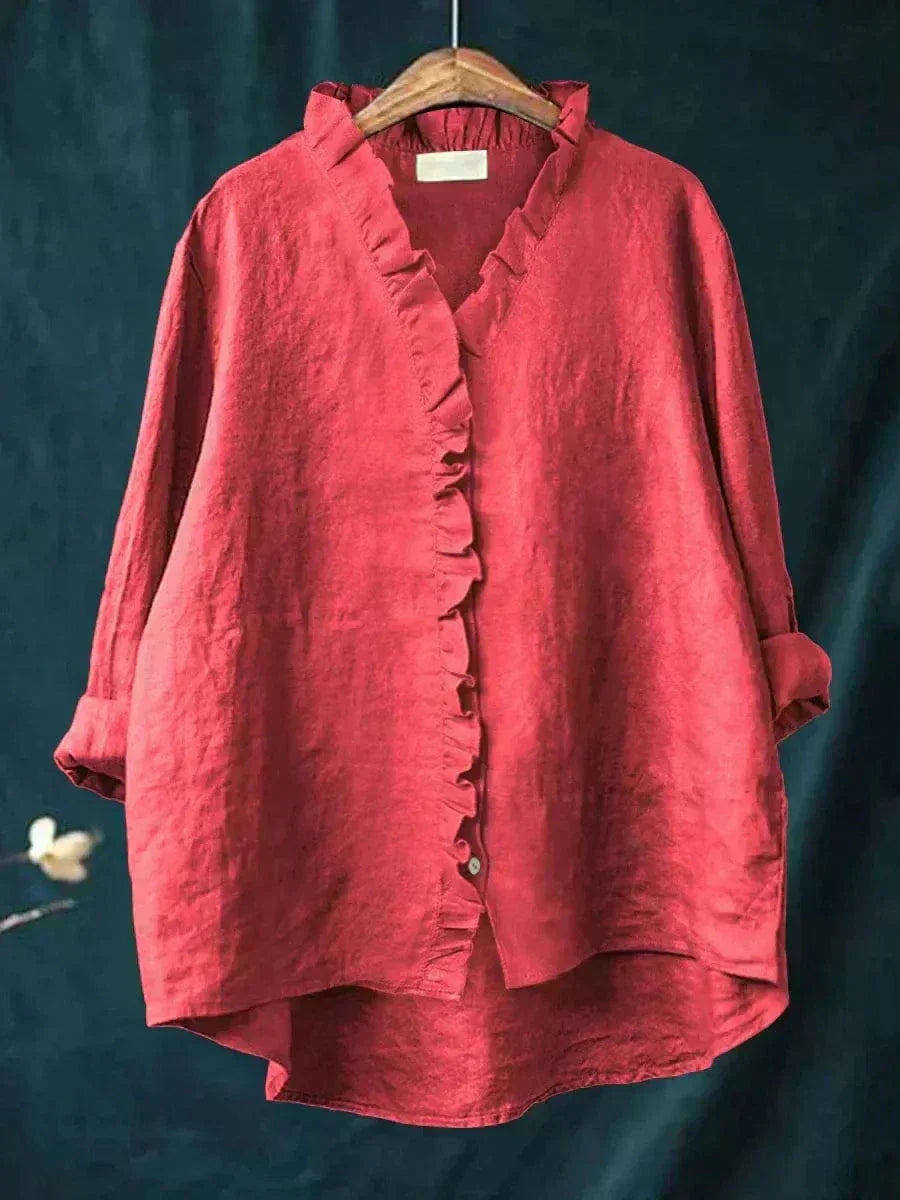 Eline | Elegante Blusa de Verano de Lino