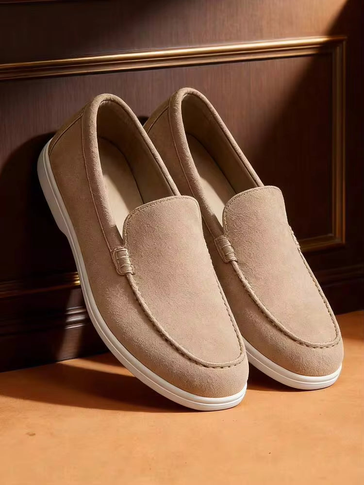 Mocasín Rosa Antique – Ante Slip-On