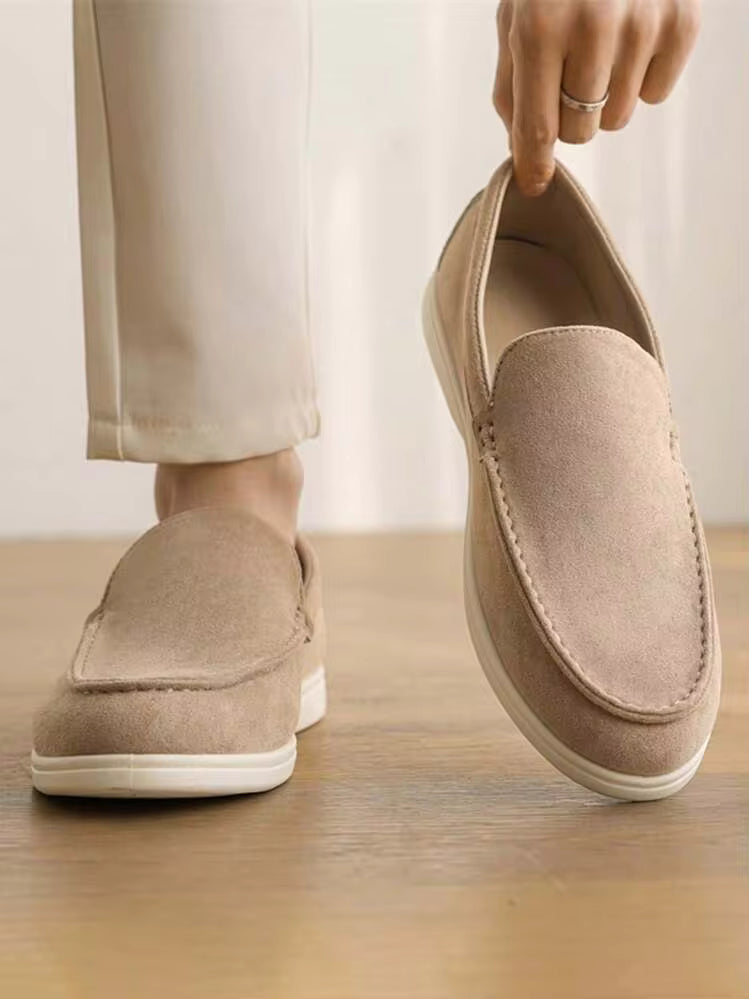 Mocasín Rosa Antique – Ante Slip-On