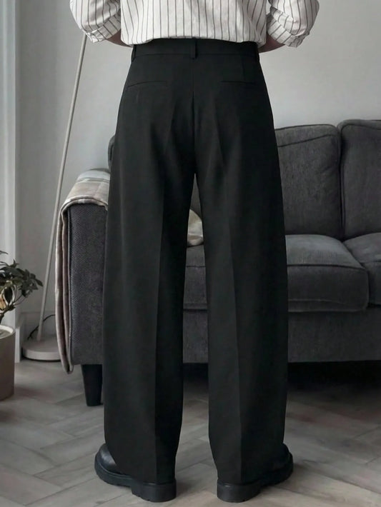 Pantalón Cargo Holgado – Bolsillos Plisados