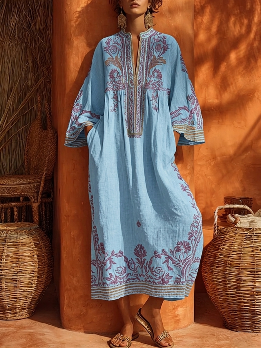 Zahara | Abito maxi floreale bohémien