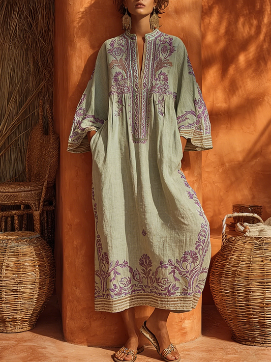 Zahara | Abito maxi floreale bohémien