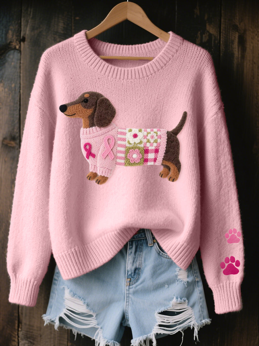 Luna | Maglione Morbido con Applicazione Cane