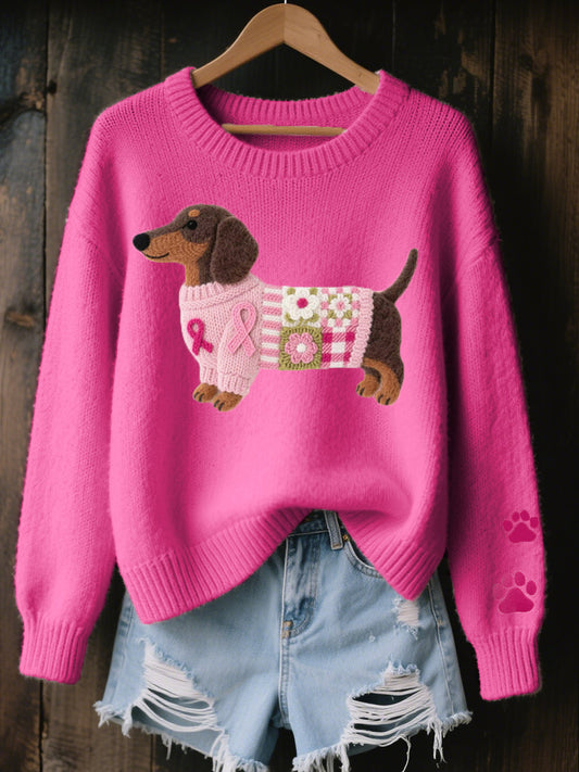 Luna | Maglione Morbido con Applicazione Cane