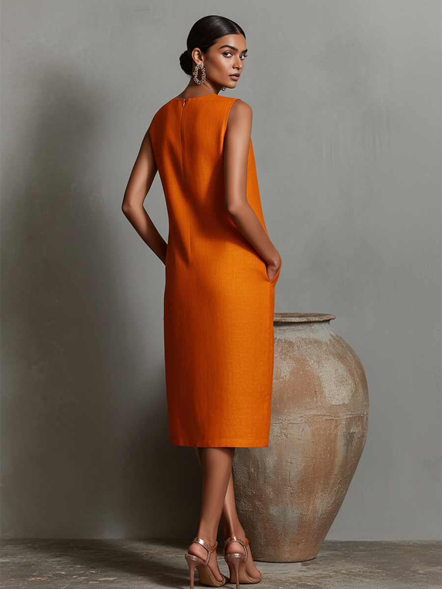 Maureen | Abito Midi con Tasche